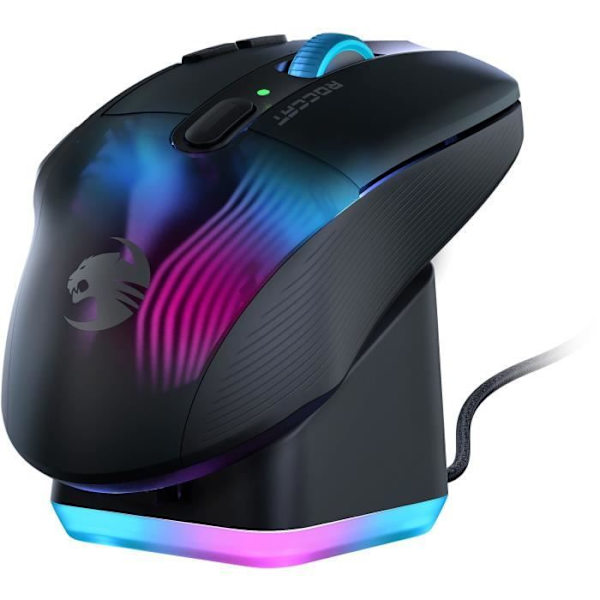 Trådlös mus - ROCCAT - Kone XP Air - 29 programmerbara ingångar - 3D RGB-belysning - 19000 DPI