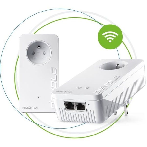 DEVOLO Magic 2 WiFi nästa - Startpaket - 2 CPL-adaptrar - 2400 Mbit/s