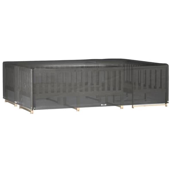 vidaXL Trädgårdsmöbelöverdrag 16 öljetter 300x200x75cm Rektangulär 319308