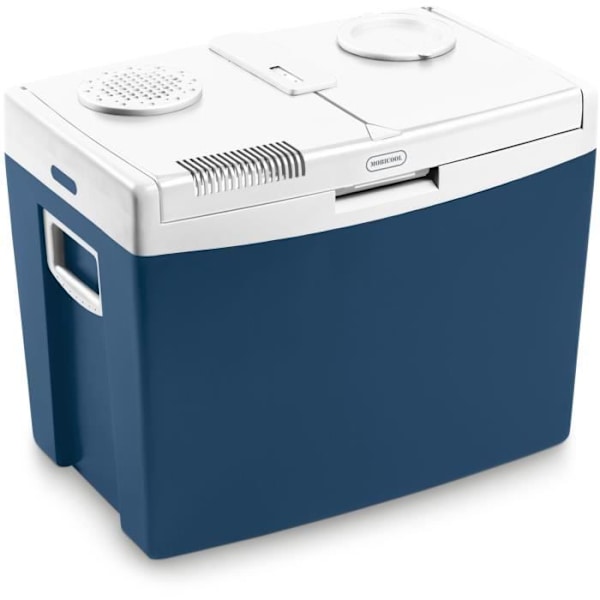 MOBICOOL MT 35 W termoelektrisk kylare - 33 L - Kyla/värme - 2 hjul Blå och vit