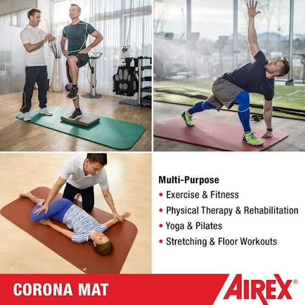 Golvmatta - gymmatta - yogamatta Airex - 30.1136BL200x100 - Corona Träningsmatta Blå 200 x 100 cm