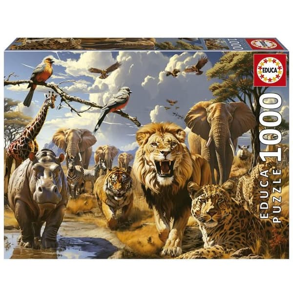 Pussel 1000 bitar: Vilda Djur