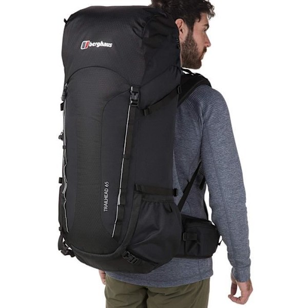Berghaus Trailhead 65 liters ryggsäck unisex vuxen, svart, FR One Size (tillverkarens storlek: 65L) - 422397BP6