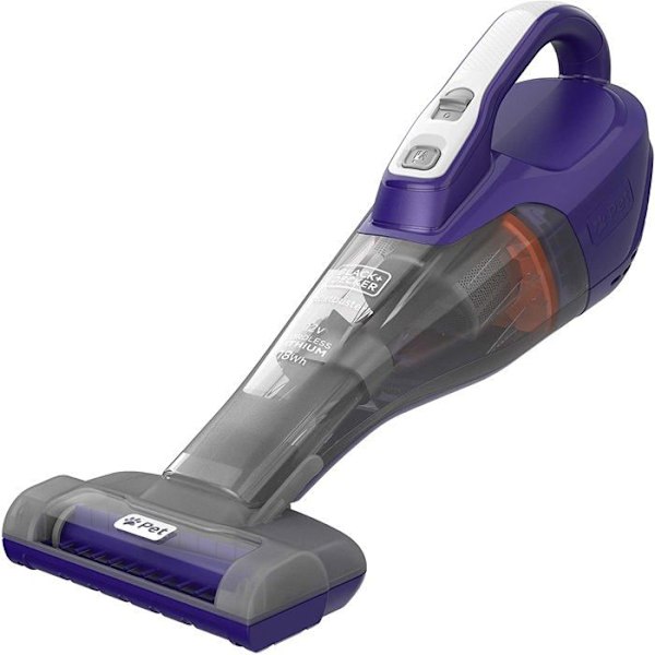 Black & Decker DVB315JP-QW, sladdlös handdammsugare-12V-Special djurhår, koboltblå, 24 W, 400 milliliter