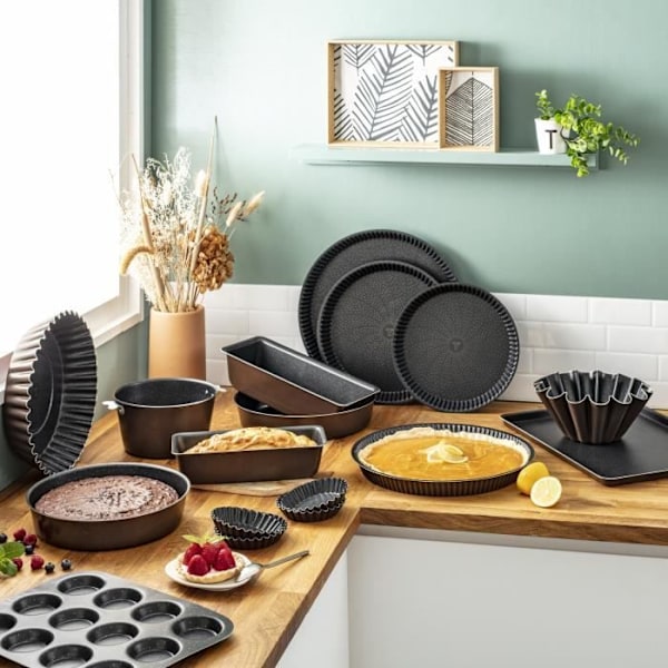 TEFAL Success Springform 24 cm, Non-stick beläggning, Tillverkad i Frankrike, Tobak J1606402 kastanj