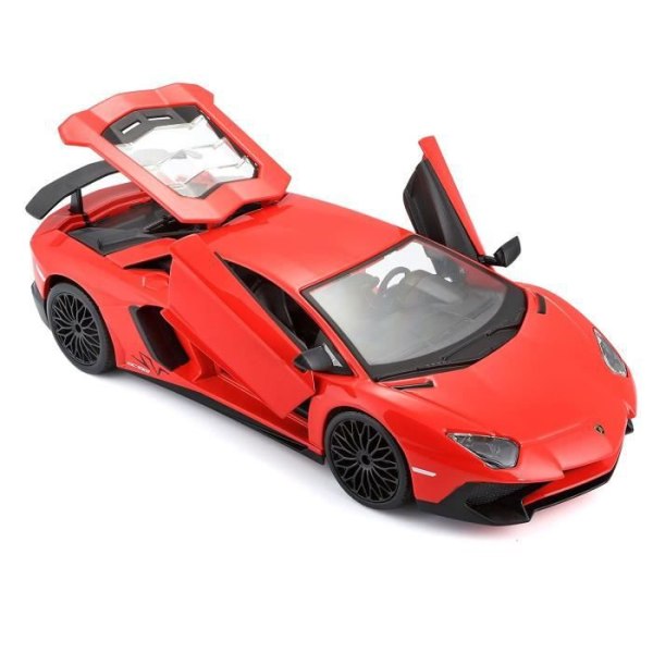 Lamborghini Aventador LP 750-4 SV Metal Car - BBURAGO - Röd och Svart - För pojkar från 3 år och uppåt