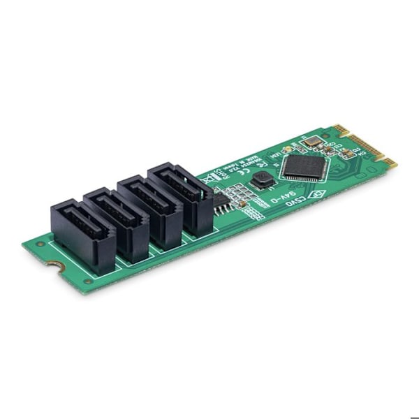 M.2 till SATA-adapter - StarTech.com - 4 portar - PCIe 3.0 - ASM1064 - Kompatibel med Windows/macOS/Linux