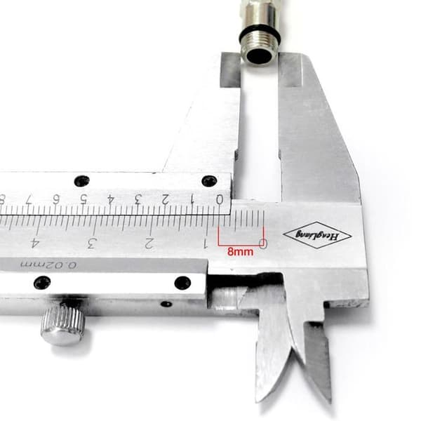 Flexibla rör i rostfritt stål M8 x 1/2" BSP 300 mm (par) - flätade 304, förkromade, Xcel Home Silver
