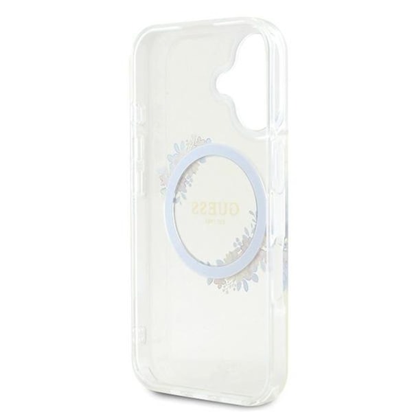 Coque för iPhone 16 Plus - Gissa blommorna IML MagSafe (GUHMP16MHFHFWWFFCT) - Transparent