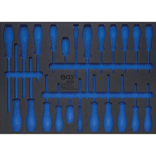 BGS verkstadsvagnsinsats - Högkvalitativt fast och styvt skum - 570 x 410 x 30 mm