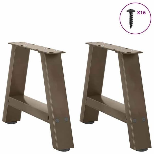 vidaXL A-formade soffbord stöd, 2 delar, 30 x (30-31) cm, stål 4012811