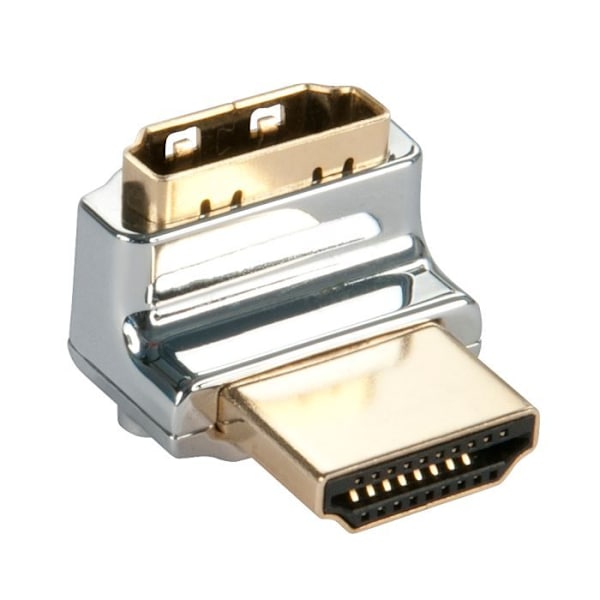 HDMI-vinklad - LINDY - CROMO® 90° - Gul - Video - HDMI-kabel