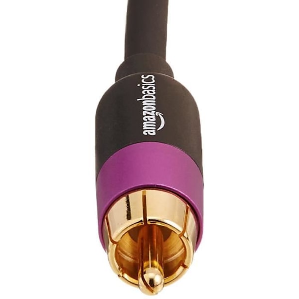 AmazonBasics PBH-19091, RCA, hane, RCA, hane, 10,67 m, svart, guld, lila