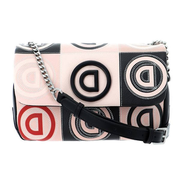 Axelväska - Desigual - Zurich - Beige - 100% polyuretan - 465 g beige, svart, röd