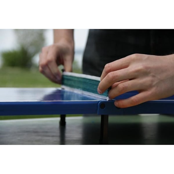 Minibordtennis/pingisbord - SCHILDKRÖT - 2 racketar och boll ingår - L 66 x D 33 x H 9 cm