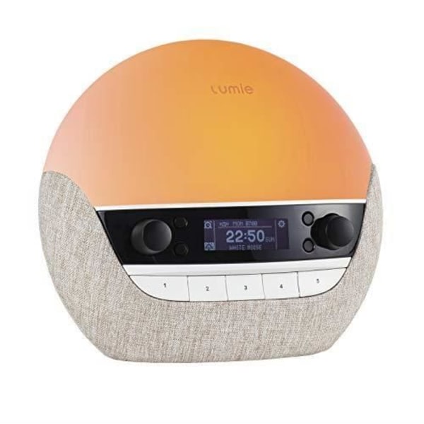 Lumie Bodyclock Luxe - 700FM Lumie väckarklocka med FM-radio Bluetooth-högtalare Låg blått ljus för sömn NBCLE-F700