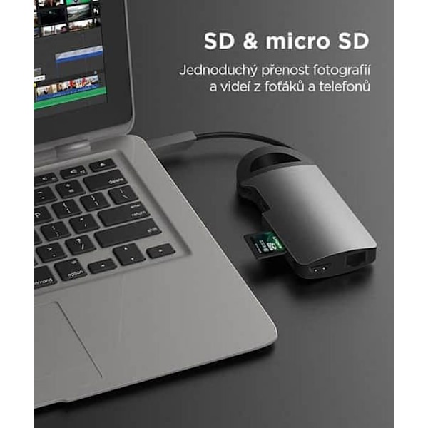 Dockningsstation - portreplikator - Umax-stöd - UB308 - Station/replicator H8 USB-C ()