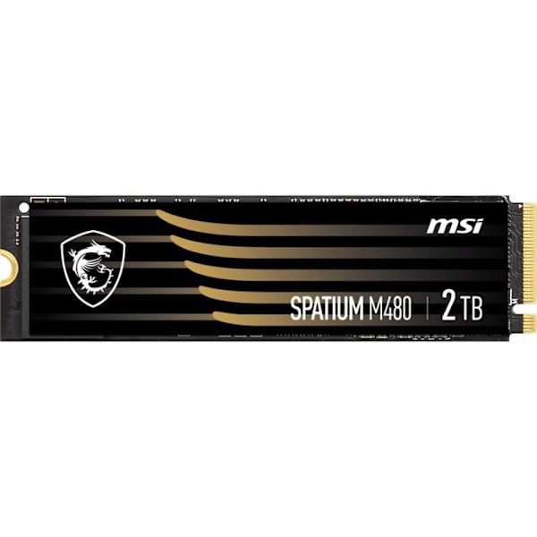 Intern SSD -enhet - MSI - SPATIUM M480 - 2TB - PCI Express 4.0 x4 (NVMe) (S78-440Q150 -P83)