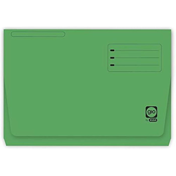 Filer - ELBA - Gio 40685 - Kartong med 25 - A4-format - Grön färg - Papper Grön