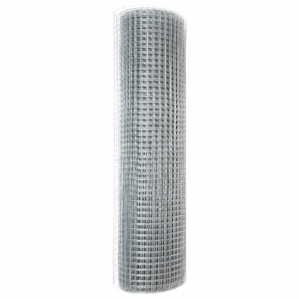 vidaXL Stängsel i svetsad tråd Silver 42004873
