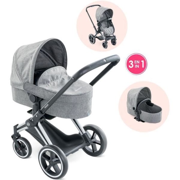 Cybex COROLLE 3 i 1 barnvagn för 36 och 42 cm bebisar - Från 3 år Grå