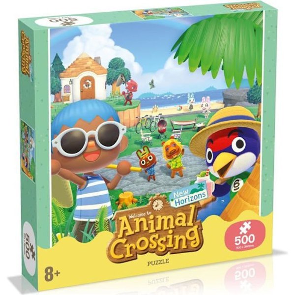 ANIMAL CROSSING-pussel 500 bitar - Vinnande drag - Tecknade serier och serier - Från 8 år