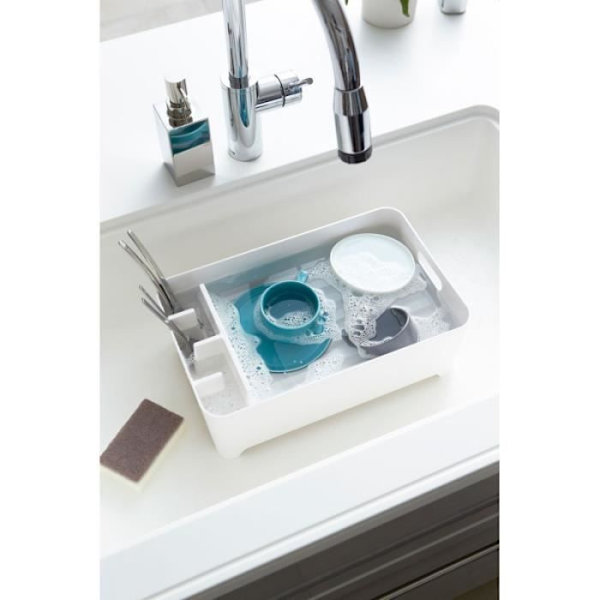 Diskställ - WADIGA - Flera positioner - Formgjuten plast - Vit - 38x24x13cm Vit