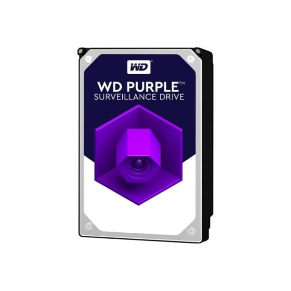 WD Purple Surveillance Hard Drive WD20PURZ 2 TB intern hårddisk 3,5" SATA 6Gb-s 5400 rpm buffertminne: 64 MB
