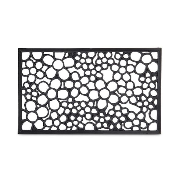 Dörrmatta - Relaxdays - 10020195 - Gummi - Svart - Halkfri - 45 x 75 cm Svart