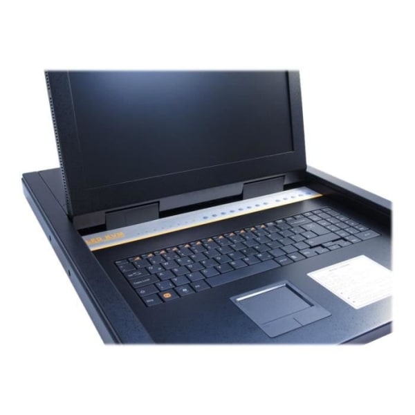 Konsol KVM - Inter-Tech - KVM-1708 - 8 portar - PS/2, USB - 17" - Rack-montabel