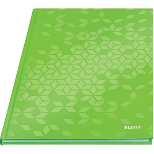 Cahier A4 linjerad - LEITZ - WOW - 160 sidor - 90g/m² - Grön hårdvyöverdrag Grön