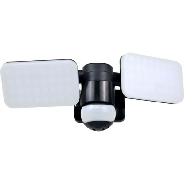 ELRO LF70 Duo LED utomhusljus med rörelsesensor - 2 x 10 W - 1200 LM - IP54 Vattentät - Svart