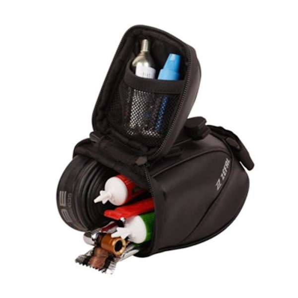 Cykelsaddle väska - ZEFAL - Iron Pack - 0.9L - Svart - Fäste för sadelräls Svart