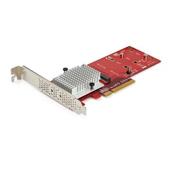 STARTECH - X8 DUAL M.2 PCIE SSD ADAPTER FÖR PCIE NVME / AHCI M.2 SSDS - Färg: Svart