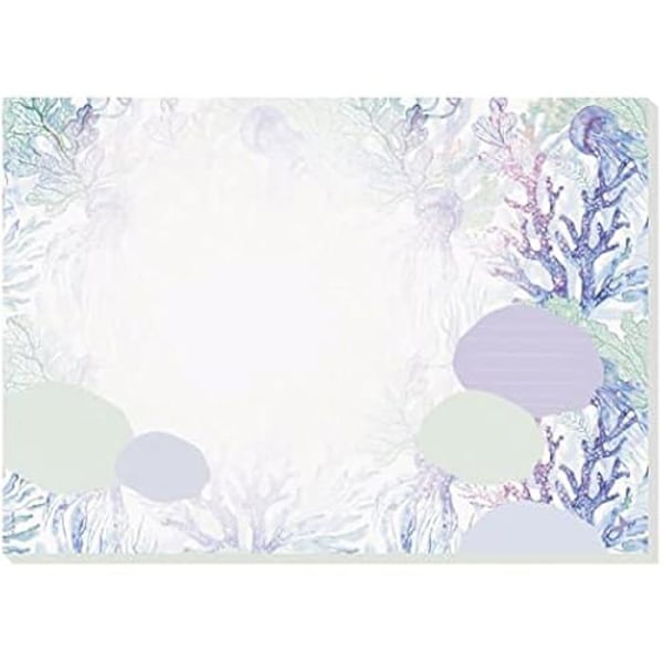 Skrivunderlag - SIGEL - JS104 - Motiv Underwater Miracles - A3 - 30 ark - FSC Underwater Mirakler - korall/lila/g