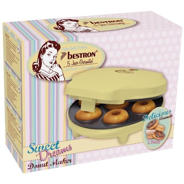 Munkmaskin - Bestron - ADM218SD - 700W - Non-stick tallrikar - Pastellgul