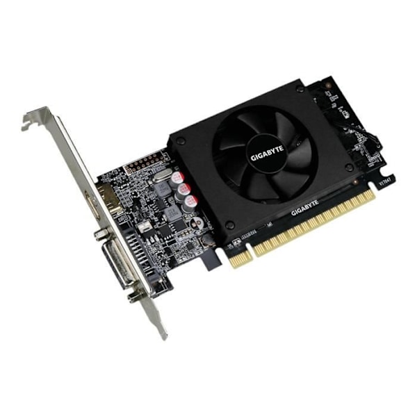 GIGABYTE Nvidia Geforce GT 710 2GB DDR-grafikkort (GV-N710D5-2G) Svart
