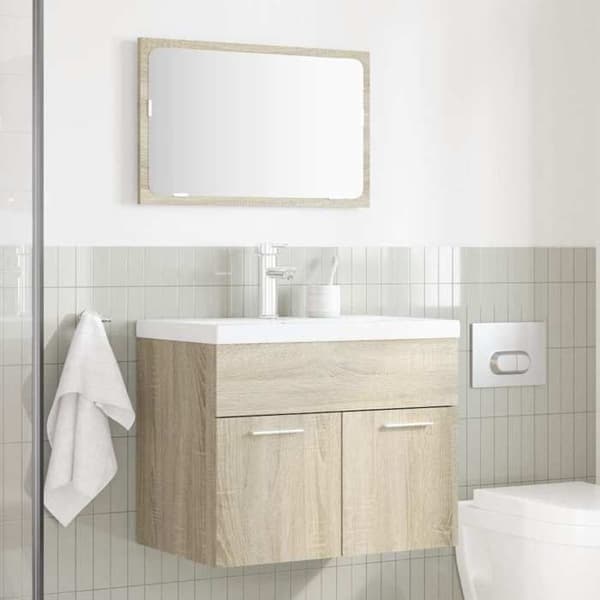 vidaXL Badmöbelset 2 delar ek sonoma 856372