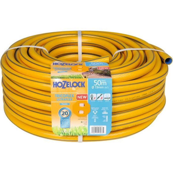 HOZELOCK Tricoflex Ultraflex trädgårdsslang Ø 19 mm Längd 50 m (117037) Gul