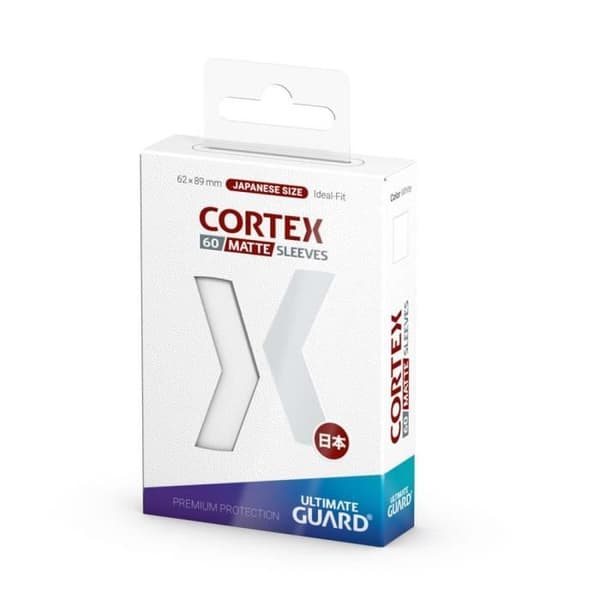 Spelaccessoar - ULTIMATE GUARD - 60 Cortex-fickor - Matt Vit - Japanskt Format - 60 enheter Vit