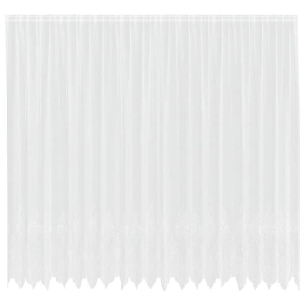 Blomster spetsgardin - vidaXL - Vit - Polyester - 280x500 cm - Ljusfiltrerande - Integritetspaneler Vit