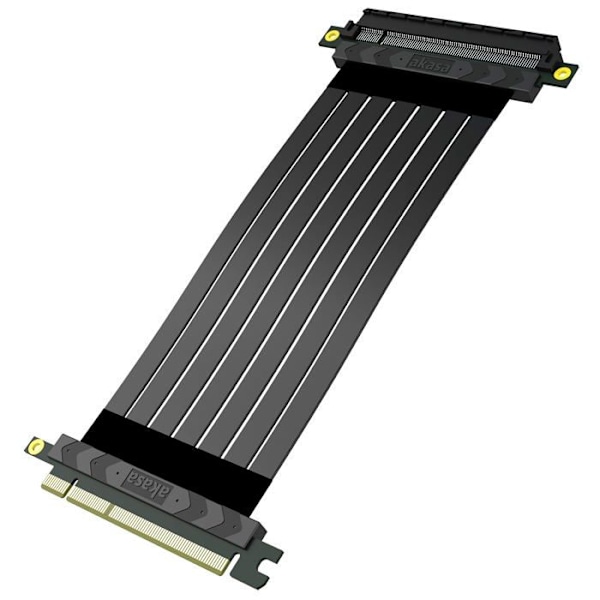 Verktyg - fästning - isolering Akasa Riser Black X2 Mark IV, Premium PCIe 4.0 x16 Riser-Kabel, 20 cm - Svart