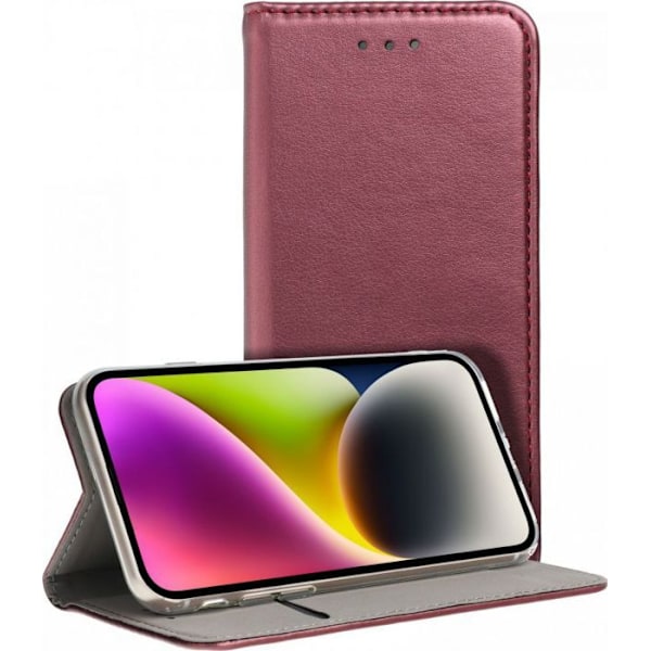 Smartphone Oem Smart Magneto Holster för XIAOMI REDMI NOTE 12 4G bordeaux