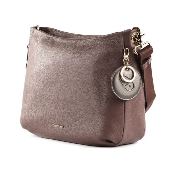 Axelväska - MANDARINA DUCK - Mellow Leather Crossover - 100% läder - Brun - 34x26x5 cm kastanj