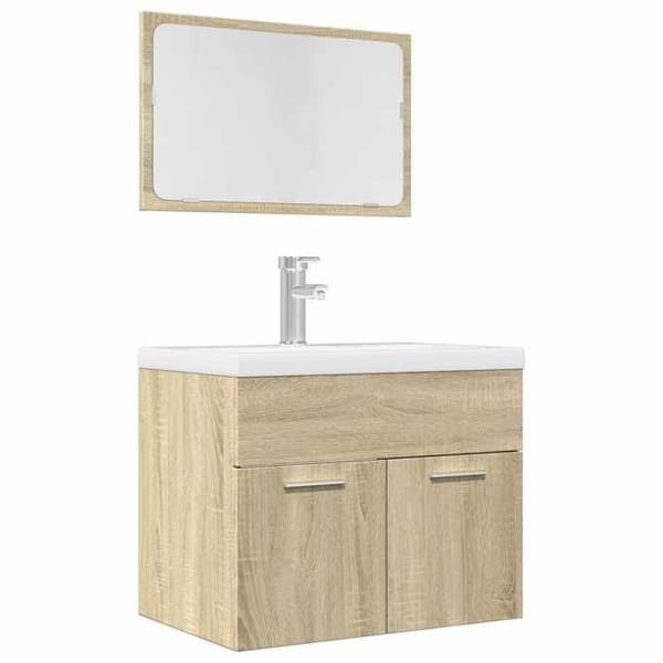 vidaXL Badmöbelset 2 delar ek sonoma 856372