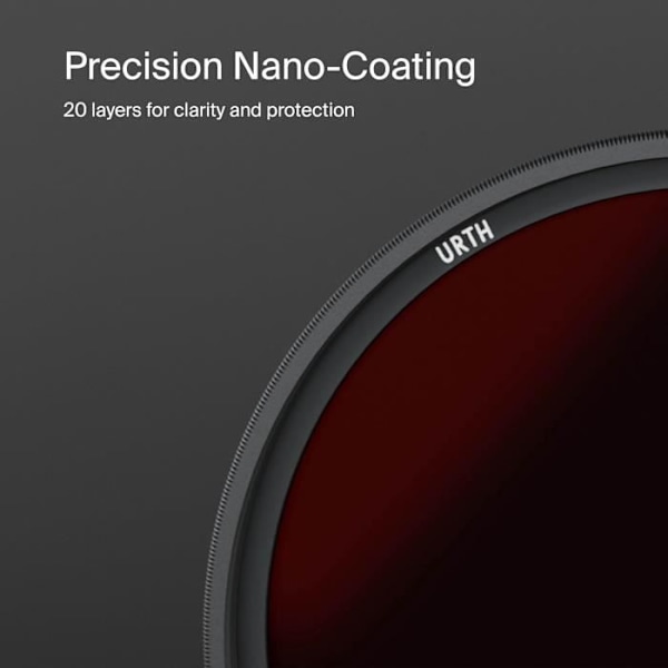 Infrarödfilter R72 - Urth - 49mm - IR72-glas - Nano-beläggning 20 lager - Blockerar synligt ljus