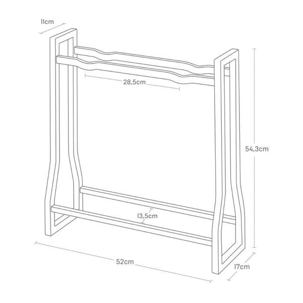 YAMAZAKI - Hantelhyllor L52 cm - TOWER - Vit Vit