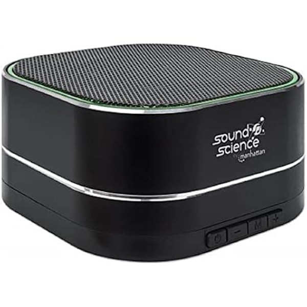 Bluetooth-högtalare - MANHATTAN - W128290959 - Metallisk - 6 timmars batteritid - Inbyggd mikrofon Svart