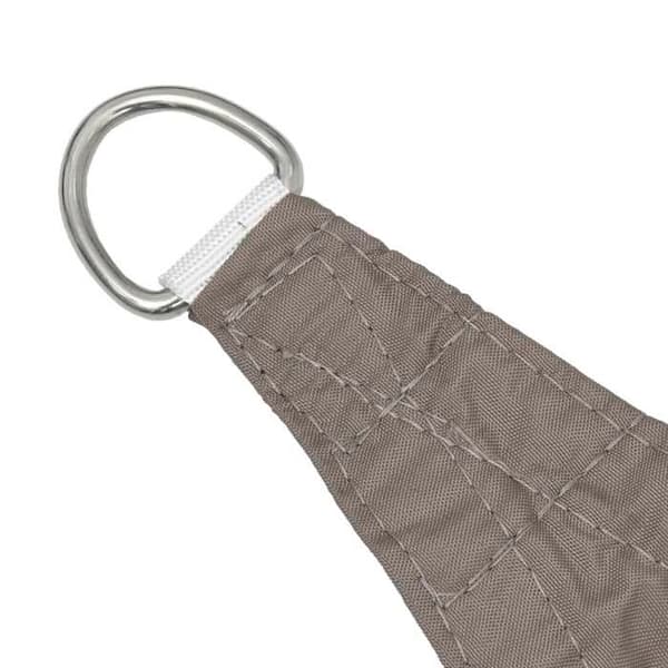 vidaXL Solskyddstyg Oxford triangulär 3x4x4 m Taupe