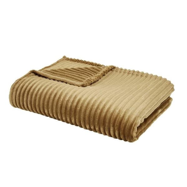 Rutig sammet uni ESSENTIAL - IDAG - Brons 150x200 cm Brons